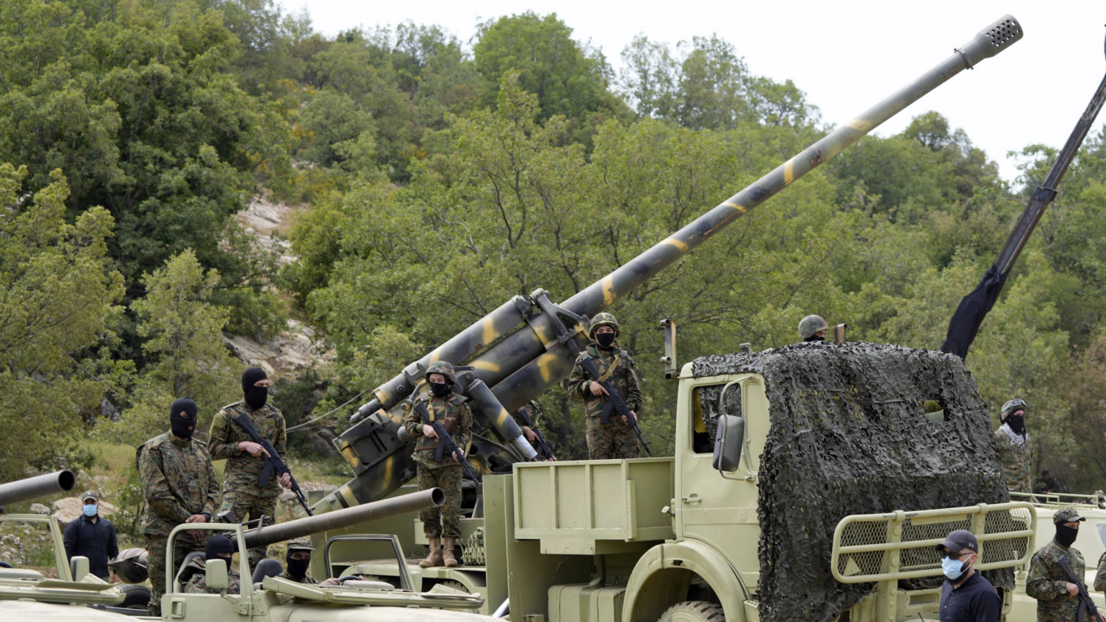Iranian-made M-46 artillery pieces are among the weaponry in Hezbollah's arsenal