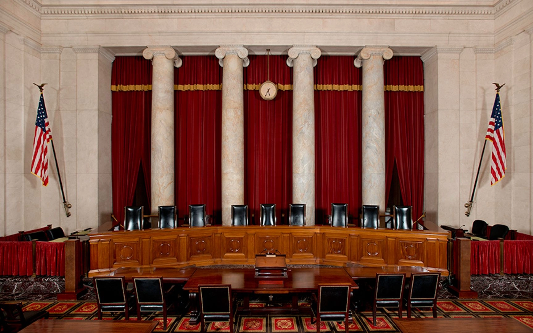 The Supreme Court courtroom