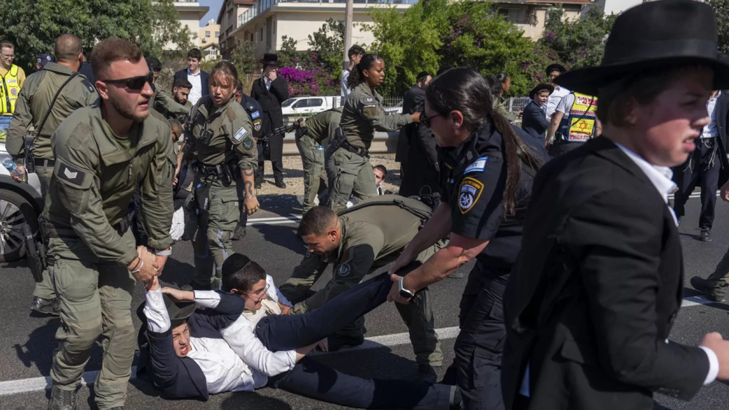 Protests by ultra-Orthodox Jews