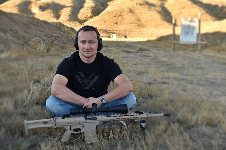 Konstantin Konev with a Konev Modular Rifle. Photo: TheFirearmBlog.com