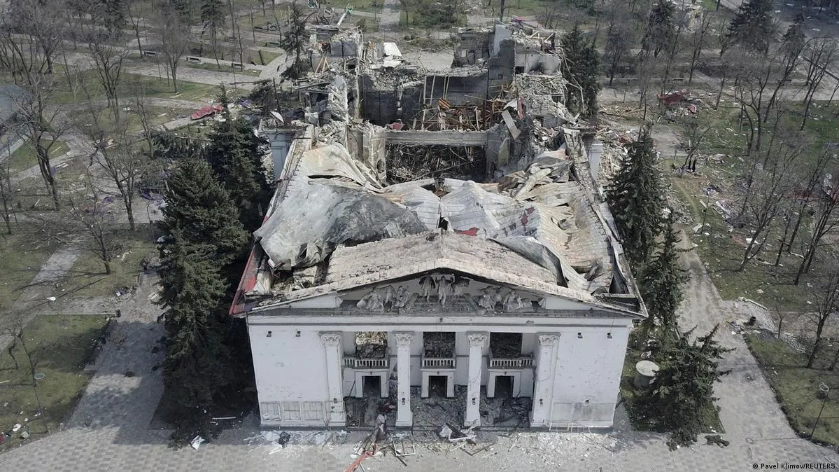 Russia demolishes the Mariupol Drama Theater, previously ruined in a bombing that killed at least 300 Ukrainians