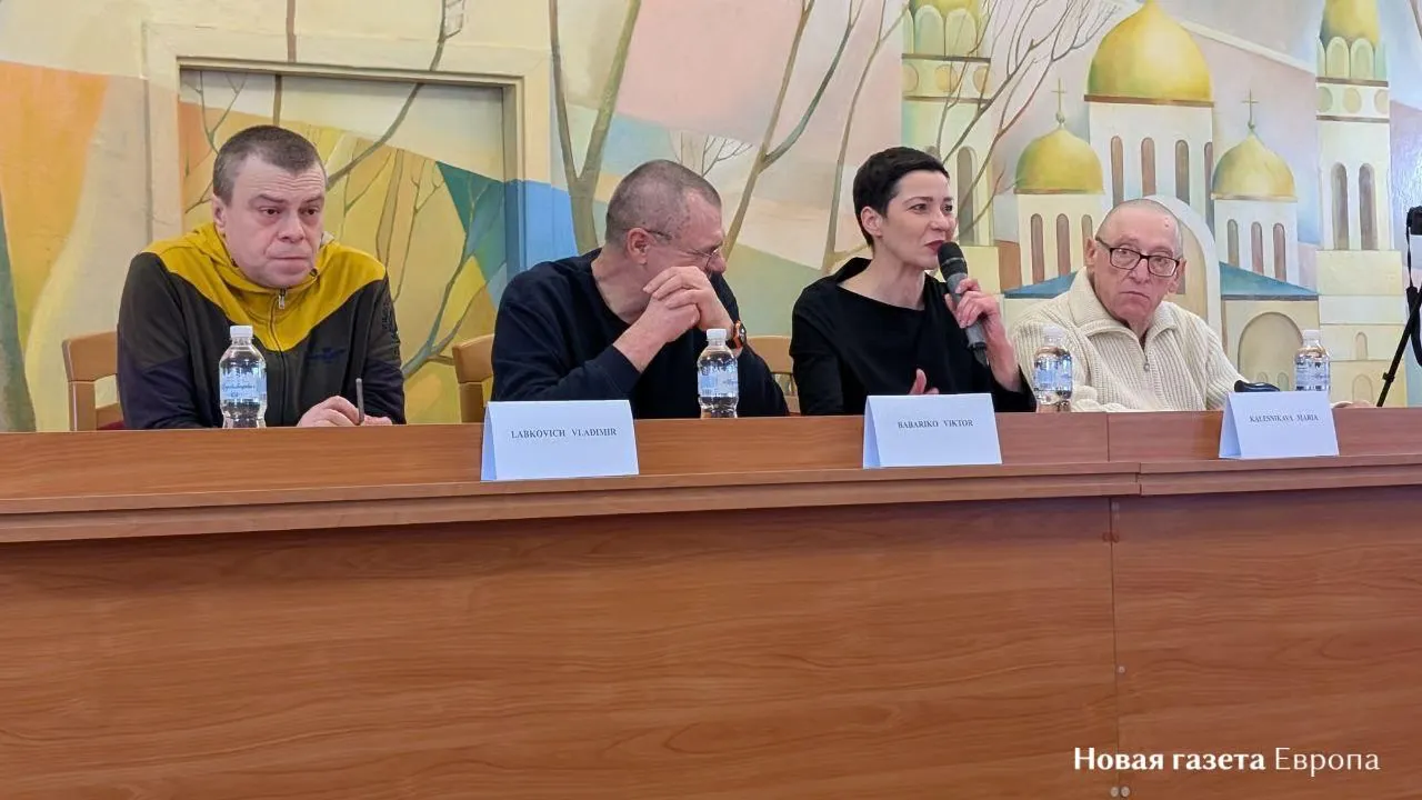 Freed Belarusian political prisoners hold press conference in Ukraine after U.S. lifts sanctions on potash