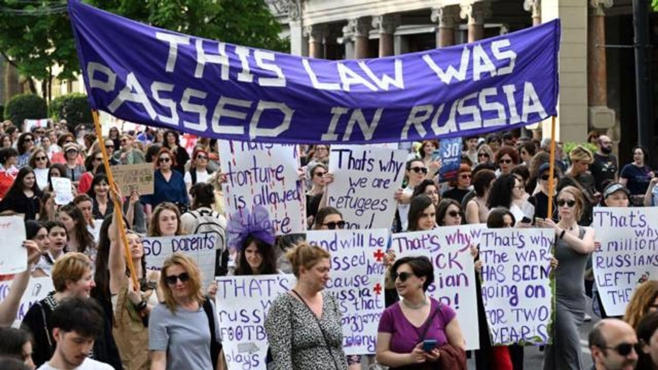 Protests against the adoption of the “foreign agents” law, Tbilisi