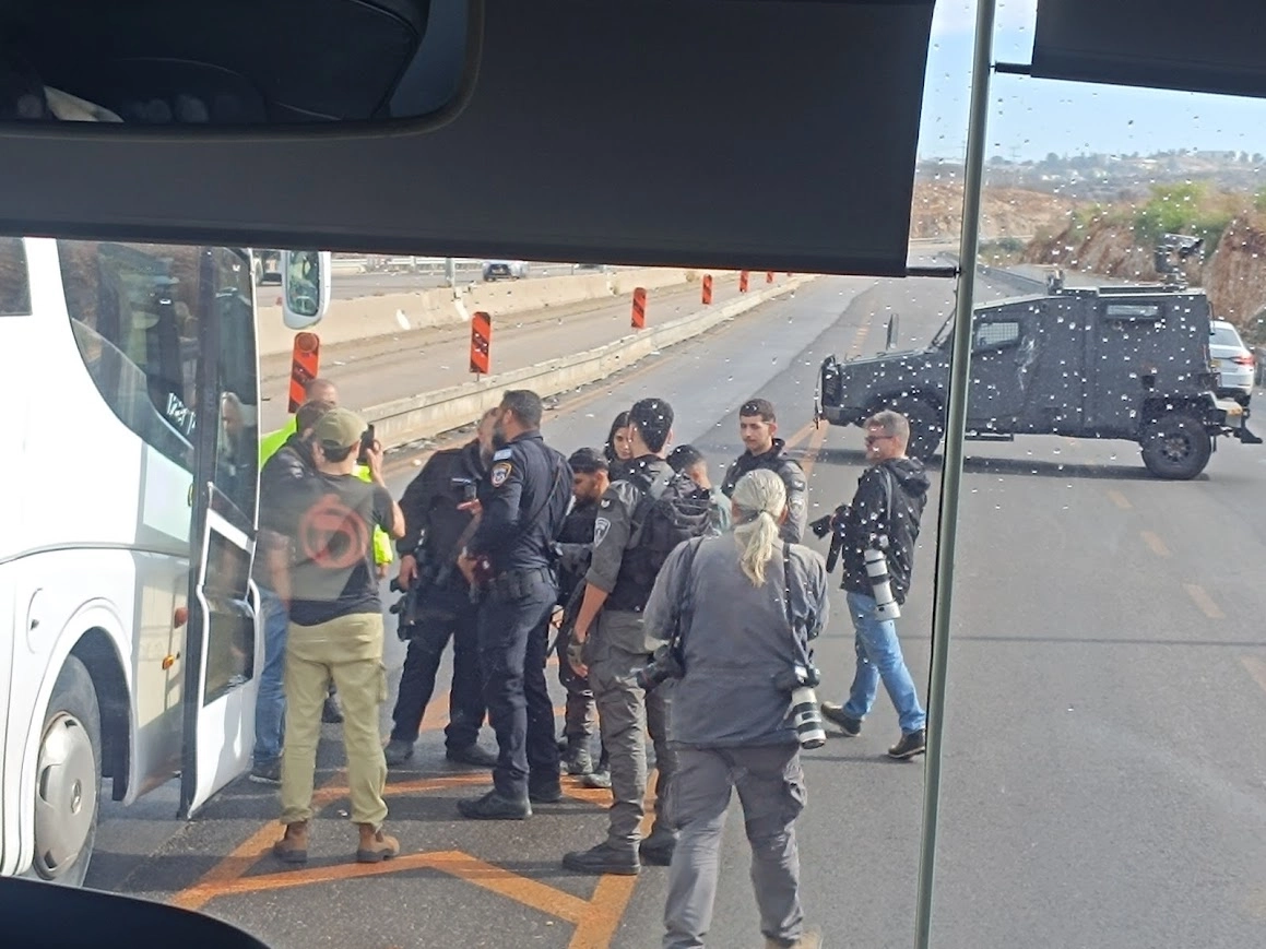 The Samaria checkpoint in the West Bank