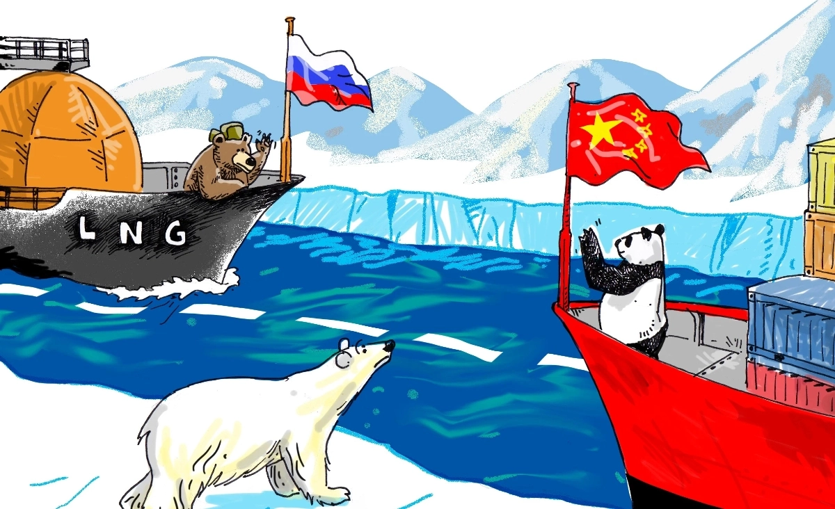 China and Russia account for the majority of transit along the Northern Sea Route